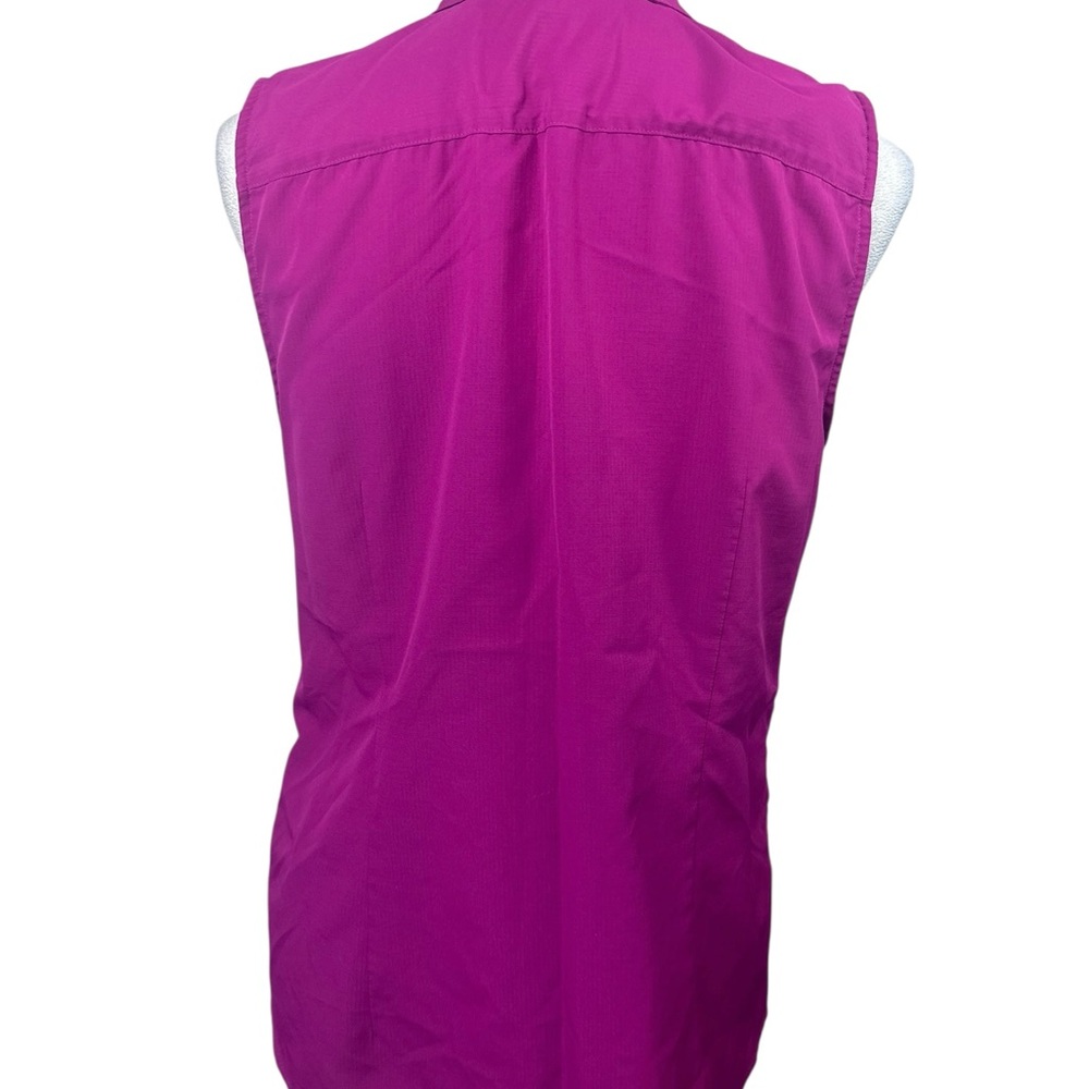 Eddie Bauer button down Sleeveless top Vented on side size medium - Picture 4 of 11
